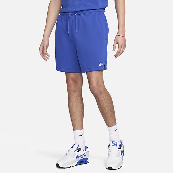 Nike blue sweat shorts clearance
